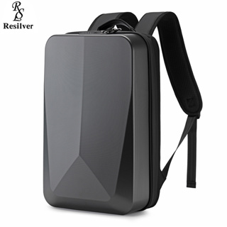 Resilver 2023 男士防盜鎖背包 USB 充電筆記本電腦背包可擴展旅行商務包