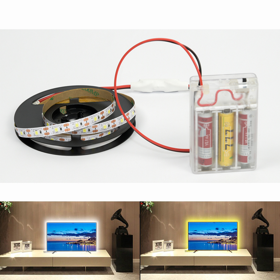 Led 燈條 2835 LED 燈電池 LED 燈條柔性二極管絲帶用於房間裝飾背光電視