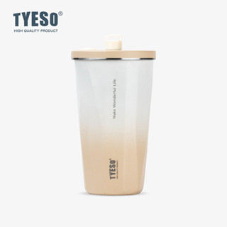 𝐓𝐘𝐄𝐒𝐎®正品真空不鏽鋼保溫杯帶吸管咖啡杯冷熱TS-8848B 600ml
