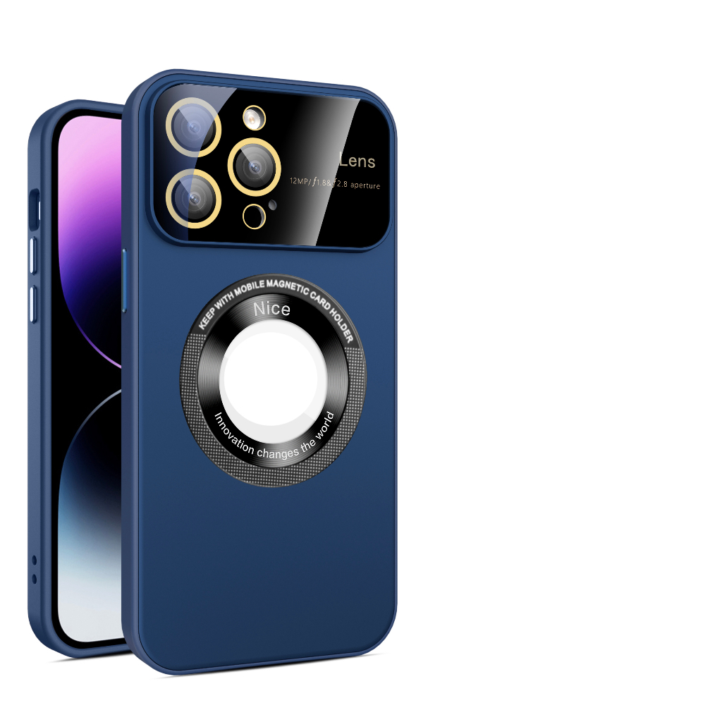 Iphone 11 Pro Max XS X XR 8 7 Plus SE 2022 2020 手機殼磁性無線充電鏡頭玻