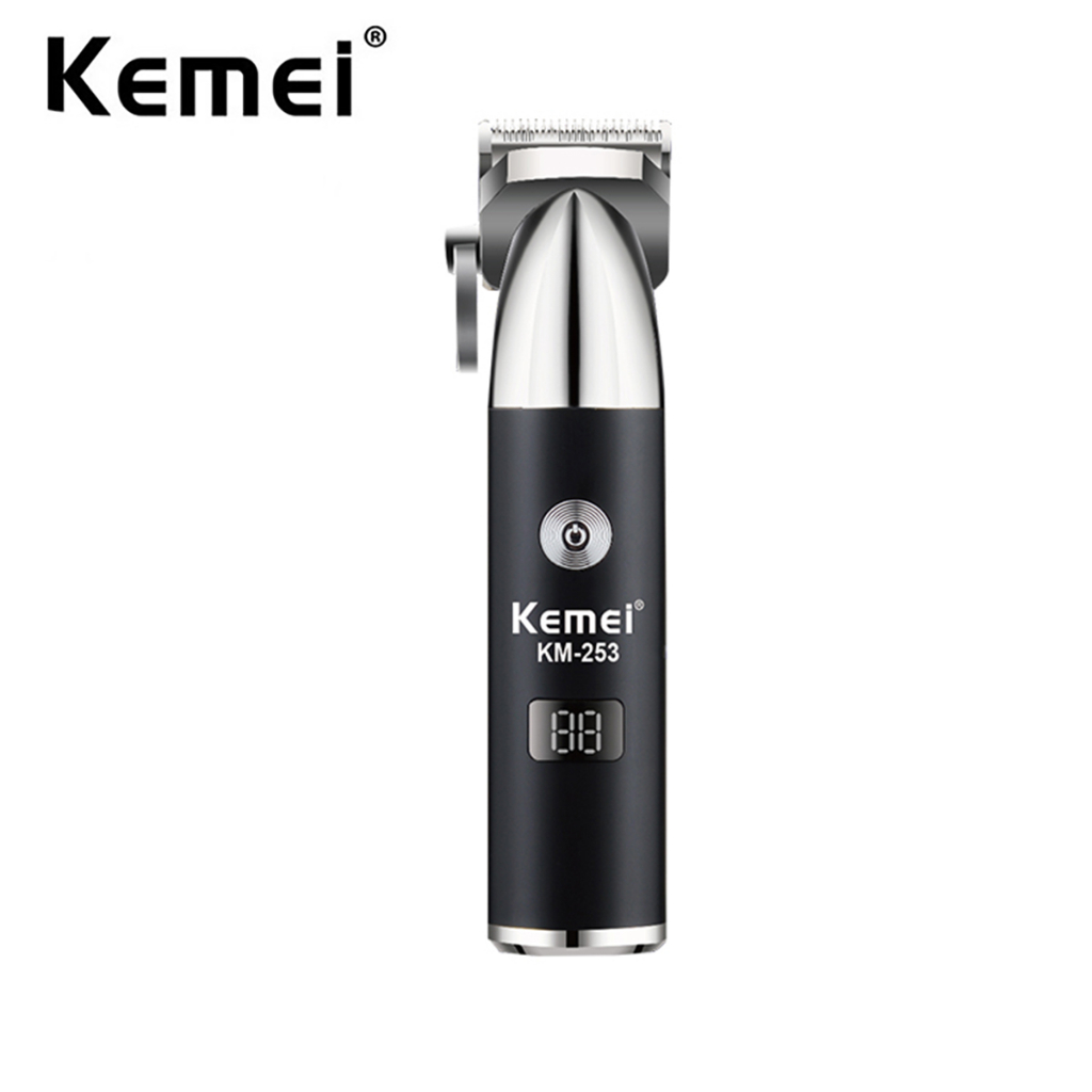 Kemei 專業電動理髮器便攜式無繩充電式理髮器理髮器褪色男士理髮機