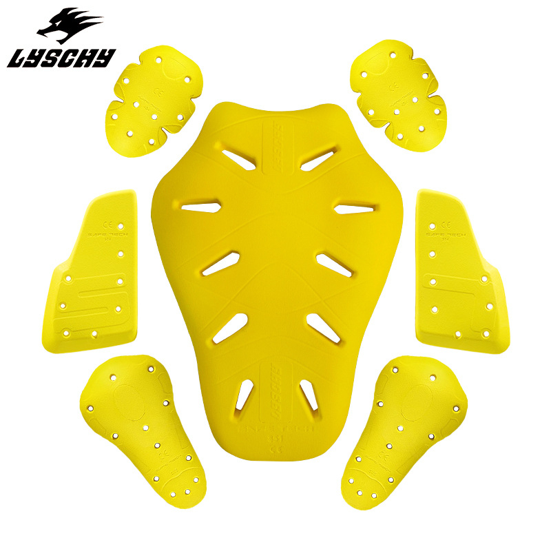 Lyschy CE Level 2 認證內置防護裝備摩托車騎行服夾克褲子肩部、肘部、背部、膝蓋、胸墊通用