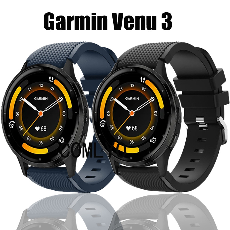 適用於 佳明 Garmin Venu 3 錶帶 矽膠 柔軟 智能手錶帶 運動 戶外 手鍊 男女生款