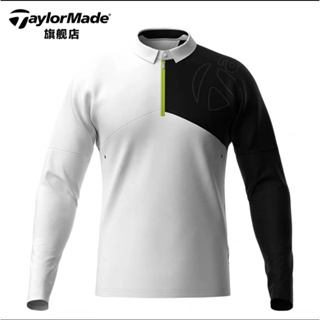Taylor Made高爾夫服裝新款男士秋冬防風修身運動長袖POLO衫