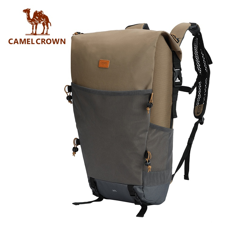 CAMEL CROWN駱駝 登山包 30L 戶外遠足背包大容量防水背包