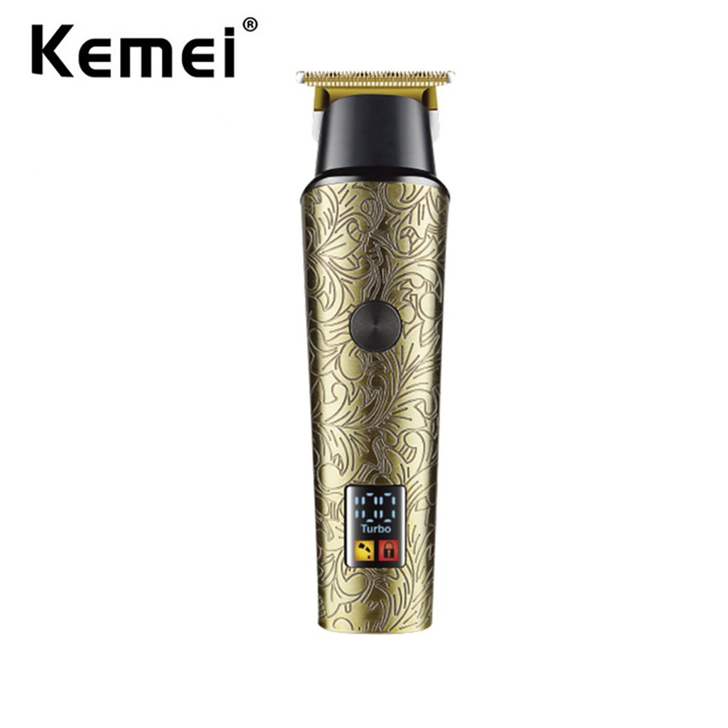 Kemei 2185 無繩理髮器 0mm 零間隙雕刻理髮器細節理髮器專業電動完成切割機