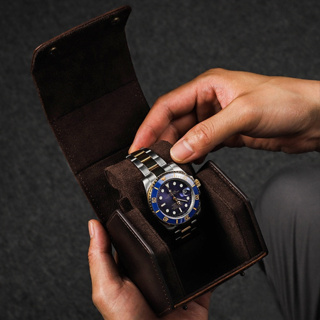 CONTACT'S FAMILY 皮革手錶盒單表旅行手錶收納手錶禮品包裝復古風格男