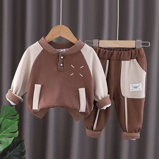 春秋男嬰衣服套裝嬰幼兒休閒女寶寶長袖+褲子服裝兩件套1-5歲穿