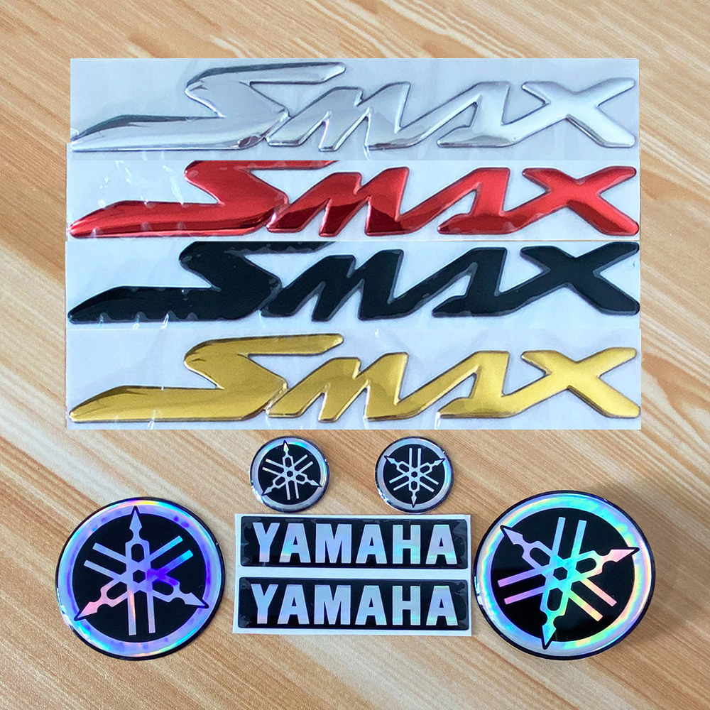 山葉 摩托車三維標誌徽章貼花油箱貼紙輪 SMAX 適用於雅馬哈 155 125