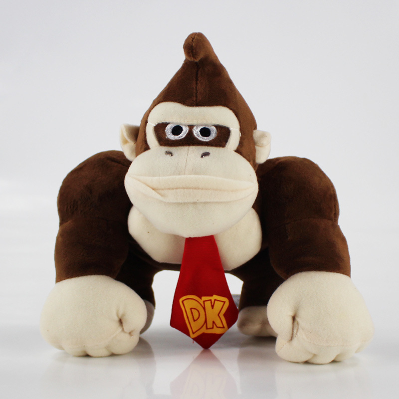 現貨 19-25cm 日本任天堂遊戲 超級瑪麗 大金剛 Donkey Kong 猴子猩猩 毛絨玩具公仔娃娃孩子生日禮物