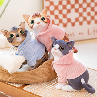 仿真貓公仔 毛絨玩具 穿衣服的貓咪 寵物貓玩偶 送兒童禮物 生日禮物