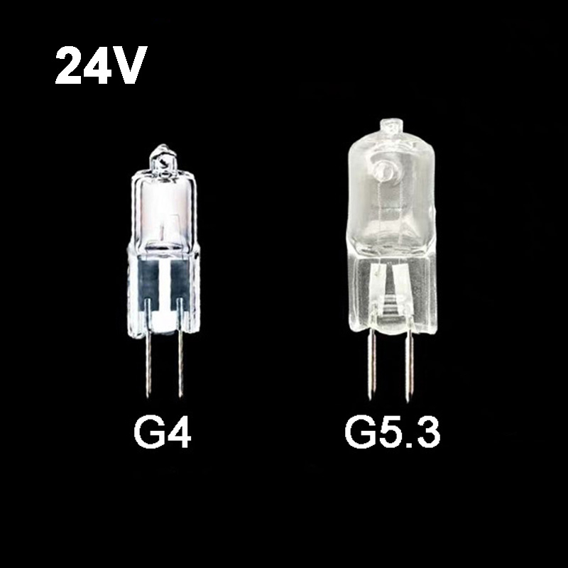 5個 24V 鹵素燈泡燈 G4 G5.3, 用於 光學設備 探照燈 手電筒
