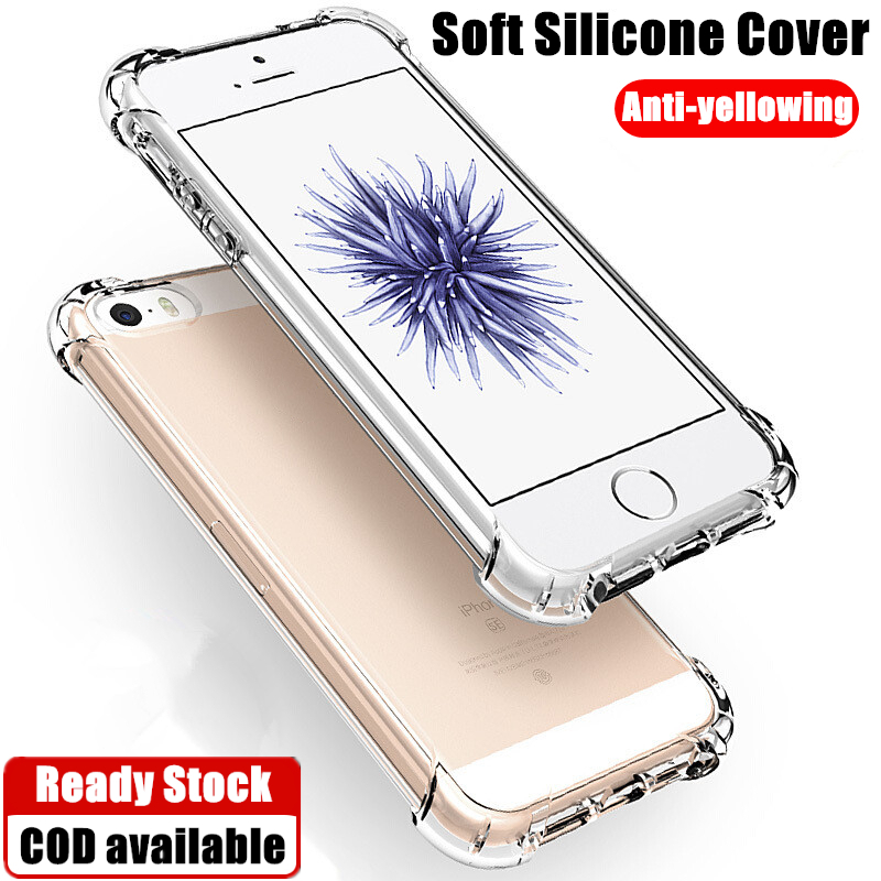 【水晶透明】適用於 Apple iPhone 5 5s 6 6s 7 8 Plus iPhone SE 2016 軟橡膠