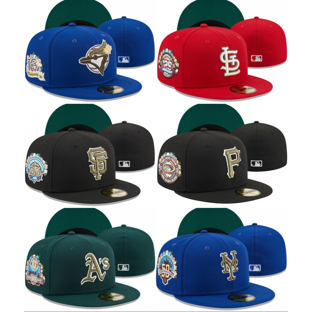 高品質時尚 Saint Louis New York Mets 合身帽男式女式嘻哈帽全封閉合身帽運動刺繡帽子 Topi