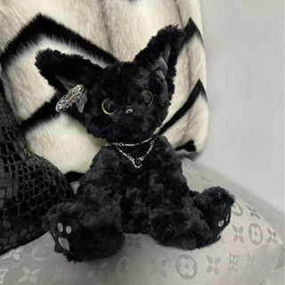 🔥現貨🔥網紅普萊美貓咪🐈‍⬛ ins創意捲毛黑貓玩偶 可愛治癒貓咪公仔 貓咪玩偶 黑貓 兒童玩具 女生玩偶娃娃 生日禮