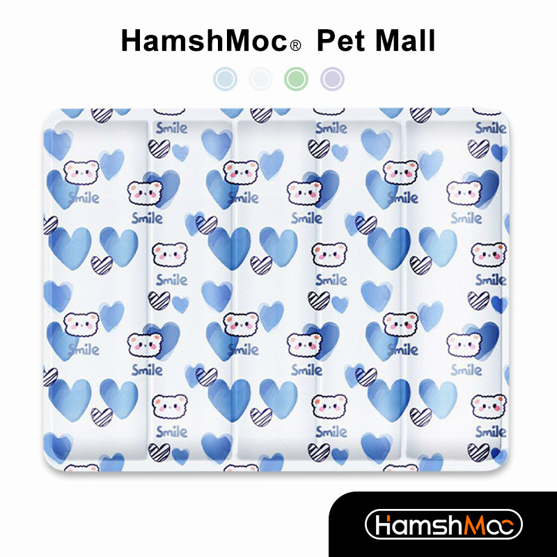 HamshMoc 防水寵物冰墊 透氣舒適狗墊 冰涼的狗床 耐磨防滑寵物冰墊 易於清潔 快速降溫寵物窩【現貨速發】