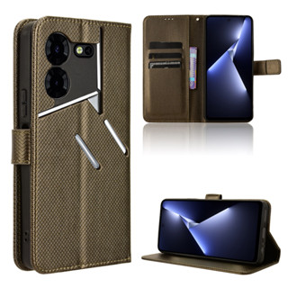 翻蓋手機殼 Tecno Pova 5 Pro 手機殼錢包 PU 皮革後蓋 Tecno Pova5 Pro 手機殼