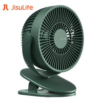 Jisulife幾素夾式風扇可充電小臺式風扇 4 速模式強風 4000mAh大容量電池用於家庭辦公室戶外旅行便攜式迷你