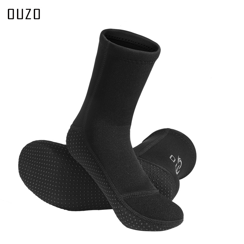 OUZO 3mm潛水襪防寒保暖耐磨防滑襪套游泳襪鞋浮潛衝浪沙灘襪