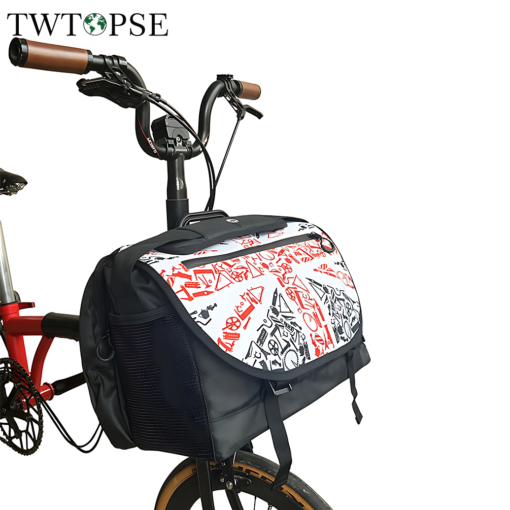 Twtopse Union Jack Messenger S 包適用於 Brompton 折疊自行車經典 15L 自行車