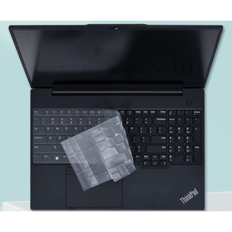 LENOVO Tpu 鍵盤保護套適用於聯想 ThinkPad T16 E16 Gen 1 保護皮膜防塵防水美國佈局
