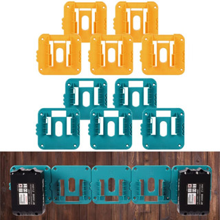 5 件裝電池安裝支架適用於牧田 Makita/milwaukee/ 18V 鋰離子電池底座支架壁掛式電池支架
