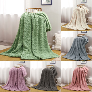 床上用品實心凝灰岩毛絨毯子珊瑚絨毛毯100x150cm簡約70x100cm夏季