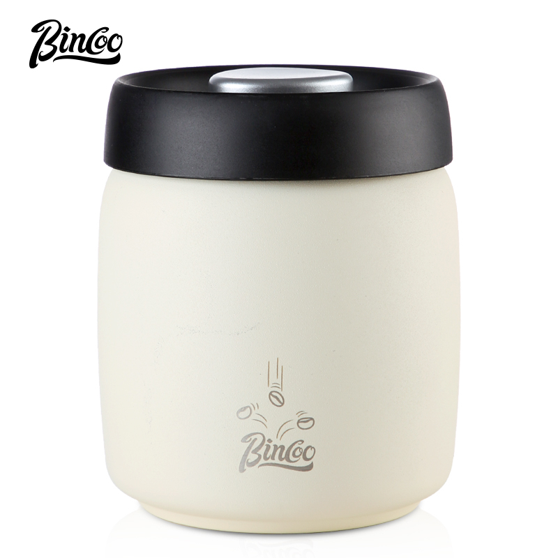 BINCOO 咖啡密封罐 按壓抽真空保鮮罐 咖啡儲存罐 304不銹鋼避光收納罐 400ML/800ML/1200ML