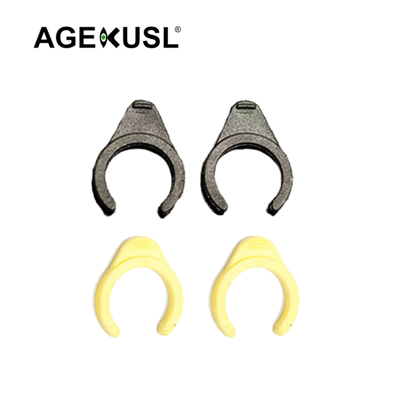 Agekusl 自行車踏板塑料扣快速釋放踏板安全夾 MKS 自行車保險扣 2 件