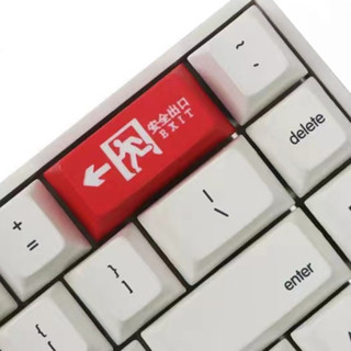 EXIT個性創意鍵帽 2.0U Backspace 鍵帽 PBT 熱昇華用於機械鍵盤