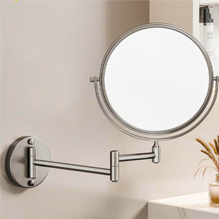 化妝鏡浴室可摺疊化妝鏡360度旋轉鋁製防水防鏽MEIDOO