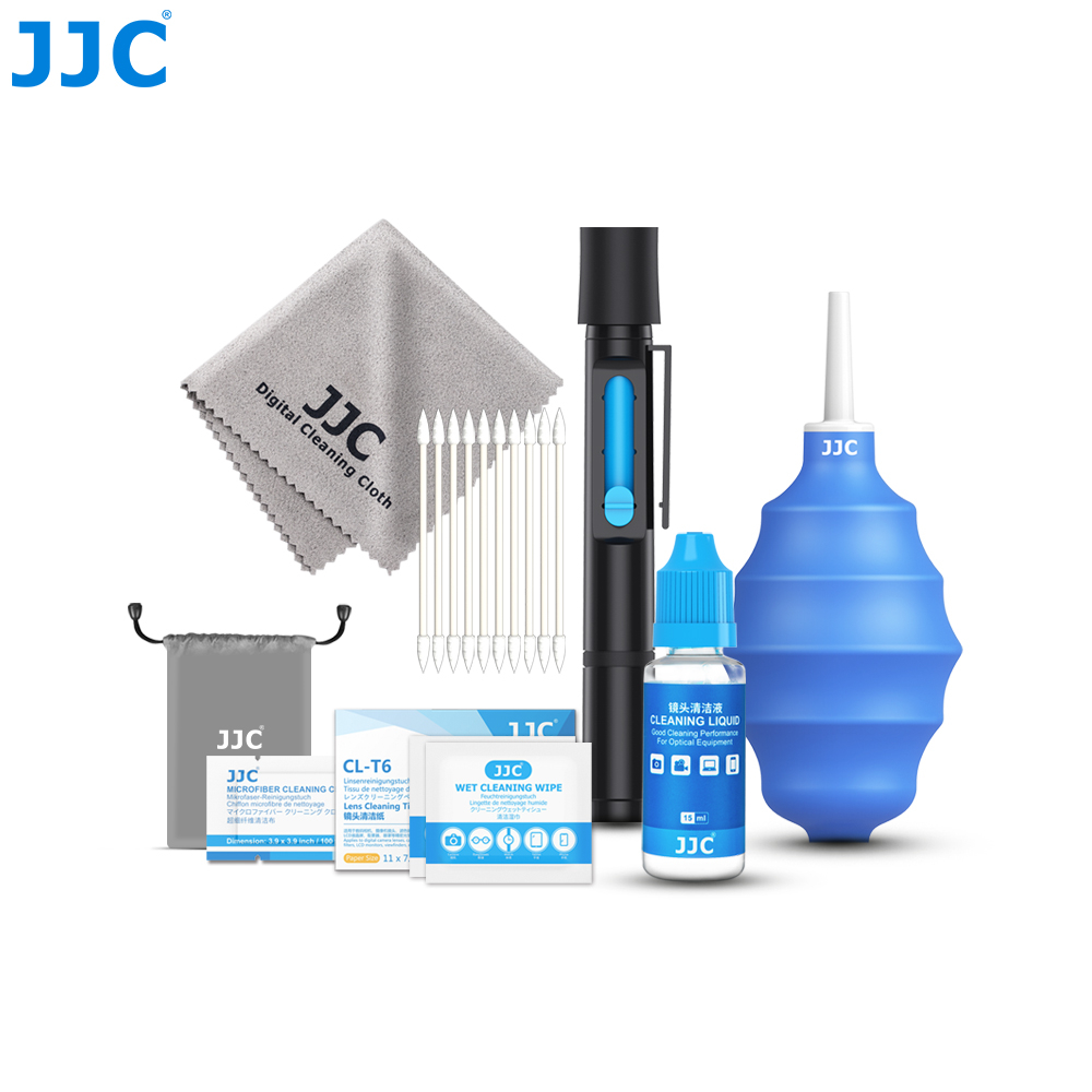 JJC CL-9 清潔套組 單眼微單相機鏡頭濾鏡保養工具 清潔筆 清潔劑 氣吹 超細纖維清潔布 鏡頭紙