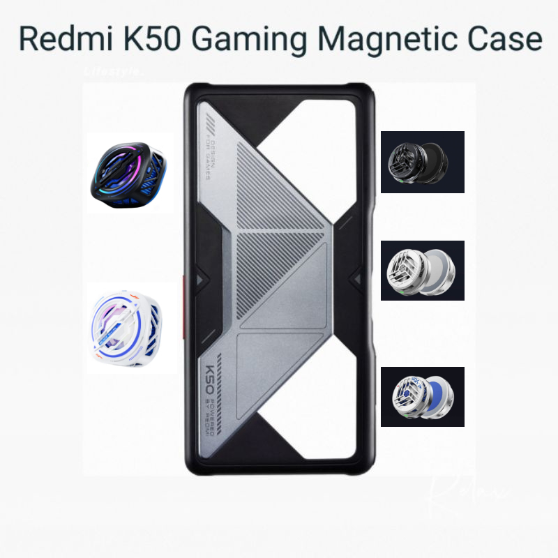 Redmi K50 遊戲版 / Poco F4 GT 金屬散熱磁性外殼和黑鯊磁力冷卻器 2Pro/3Pro 冷卻風扇套裝