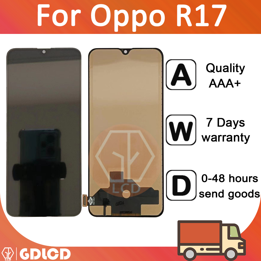 適用於 OPPO R17 LCD R17 Pro LCD 顯示屏觸摸屏數字化儀組件更換 CPH1879 CPH1877