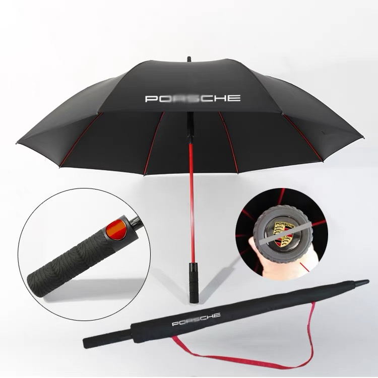 PORSCHE 雨傘Macan Cayenne 雨傘汽車通用雨傘後備箱摺疊雨傘