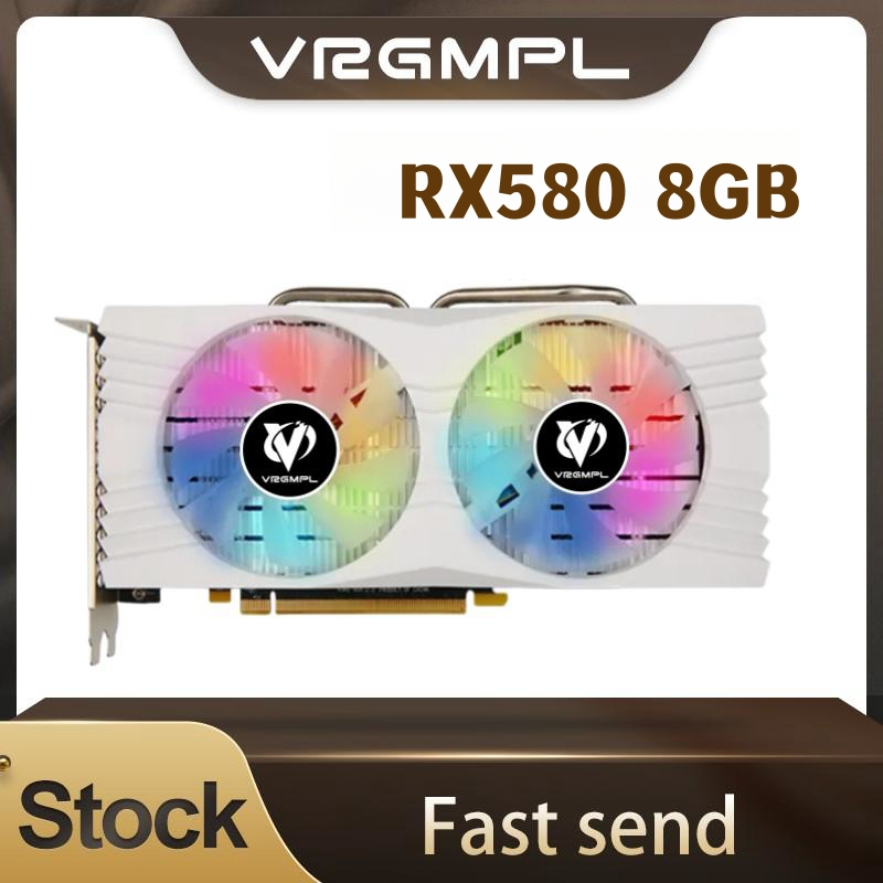 顯卡 RX580 8GB PC 遊戲 GDDR5 256Bit PCI Express 3.0 x16 GPU 電腦顯卡