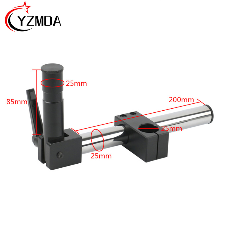 直徑 25mm 重型臂支撐通用顯微鏡臂 360° 工業立體顯微鏡桌面支架旋轉支架