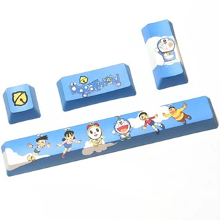 4PCS PBT鍵帽 哆啦A夢熱昇華 OEM 鍵帽用於機械鍵盤