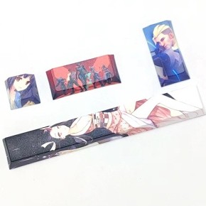 4PCS PBT鍵帽 VALORANT熱昇華鍵帽用於機械鍵盤