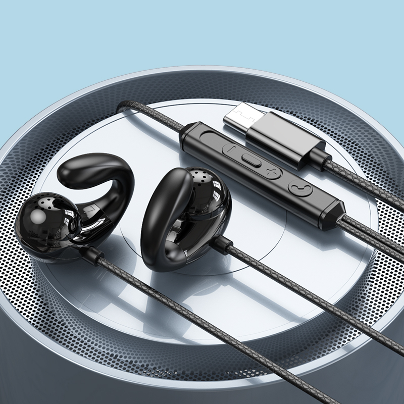 XIAOMI MI 3.5mm/type c 耳夾式耳機帶音量控制按鈕麥克風適用於小米 MI 13 12 11 Ultr