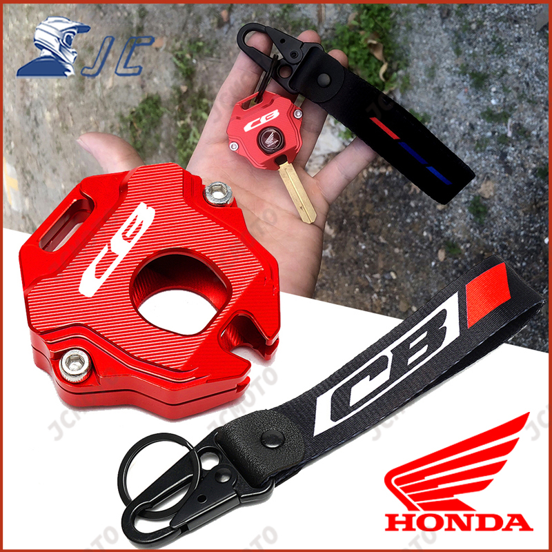 HONDA 全新摩托車鑰匙套外殼外殼刺繡徽章鑰匙圈適用於本田 CB650R CB500F CB500X CB125R C