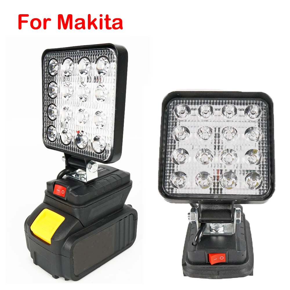 LED燈工作燈手電筒適用於牧田 18V 電池 BL1830 BL1840戶外照明工作燈野營照明應急泛光燈