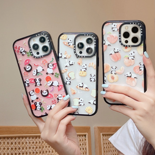 Panda Peach Bread 圖片設計手機殼適用於 iPhone 15 14 13 12 11