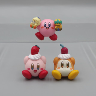 現貨 1件裝 日本任天堂遊戲 星之卡比 Kirby 蘋果草莓水果系列 Q版公仔人偶模型玩具收藏手辦擺件娃娃孩子生日禮物