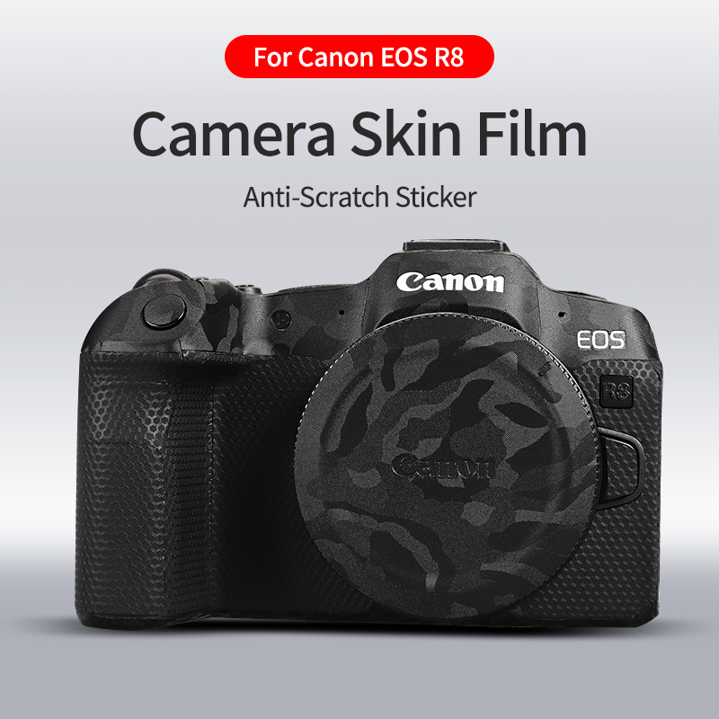 適用於佳能eos R8相機貼碳纖維質感3M材質貼防刮保護膜相機皮膚
