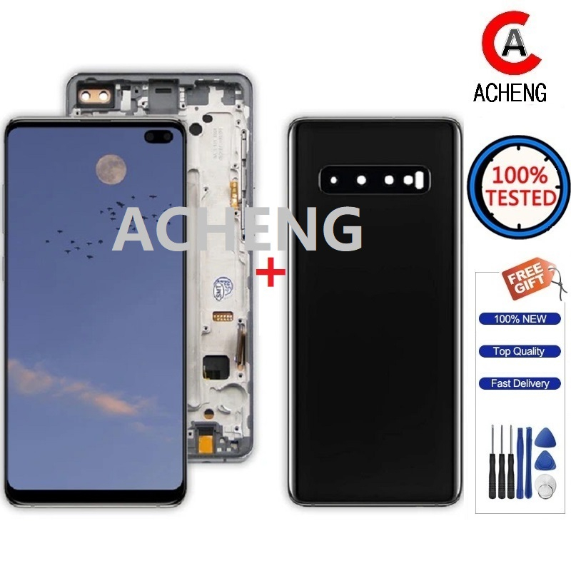 Acheng TFT 適用於三星 Galaxy S10 Plus S10+ G975 LCD觸控式螢幕