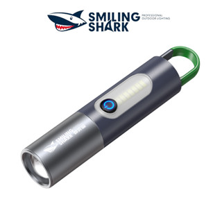 微笑鯊正品 SD0708 戶外多功能應急燈M77白鐳射超亮小手電筒 隨身緊急照明登 強光小型便攜Type-C露營手電筒