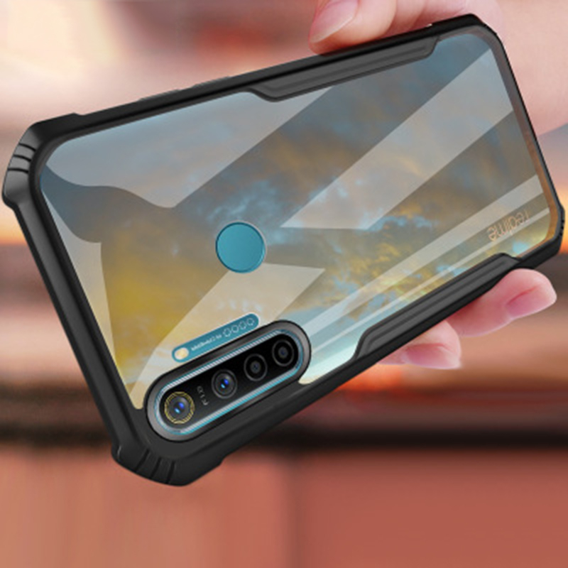Realme 3 X7 X50 Pro Play 2 3i XT X3 X2 外殼 TPU 軟框保護套的重型透明亞克力防