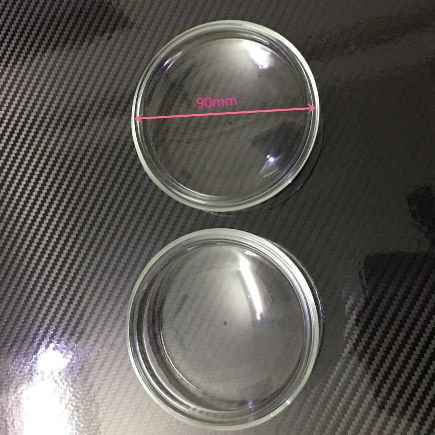 2 件裝 9 厘米霧燈燈塑料玻璃防霧玻璃適用於福特