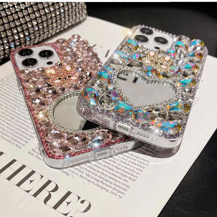 Bling Diamond 可愛兔子水鑽外殼適用於 iPhone 11 12 13 14 15 Pro Max X XR